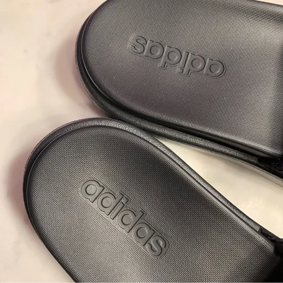 adidas Black Slide Sandals - Picture 8 of 10